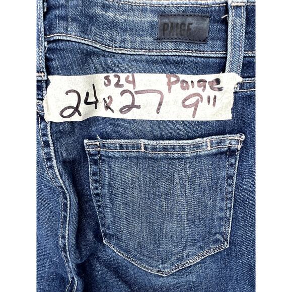 Paige Hoxton high rise Ankle distressed skinny jeans size24 - Picture 5 of 5